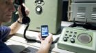 Die Ausstellung "Wo bisch? Handy macht mobil" im Museum fuer Kommunikation in Bern zeigt das erste Handy aus den 50iger Jahre