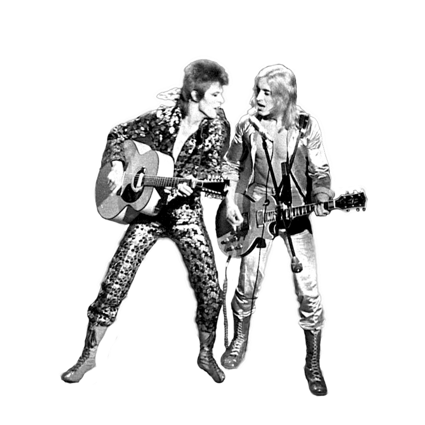 Dreamteam: David Bowie und Gitarrist Mick Ronson.