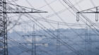Electricity pylons of Swiss transmission network operator Swissgrid Inc. near Laufenburg in the canton of Aargau, pictured on