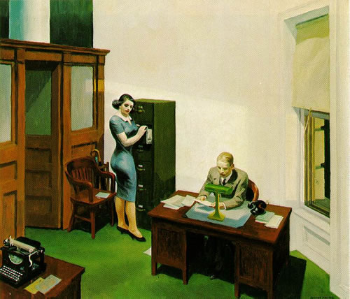 Edward Hopper. 'Office at Night'