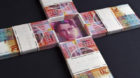 Bundles of bank notes of 20 Swiss Francs, pictured on July 21, 2011. (KEYSTONE/Martin Ruetschi)