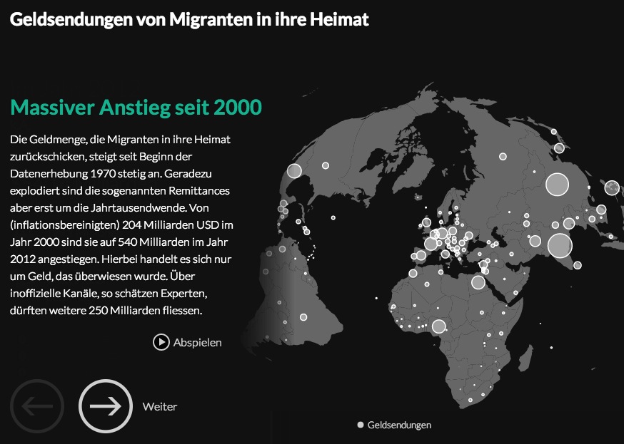 Die interaktive Remittances-Story: «Milliarden aus der Fremde».