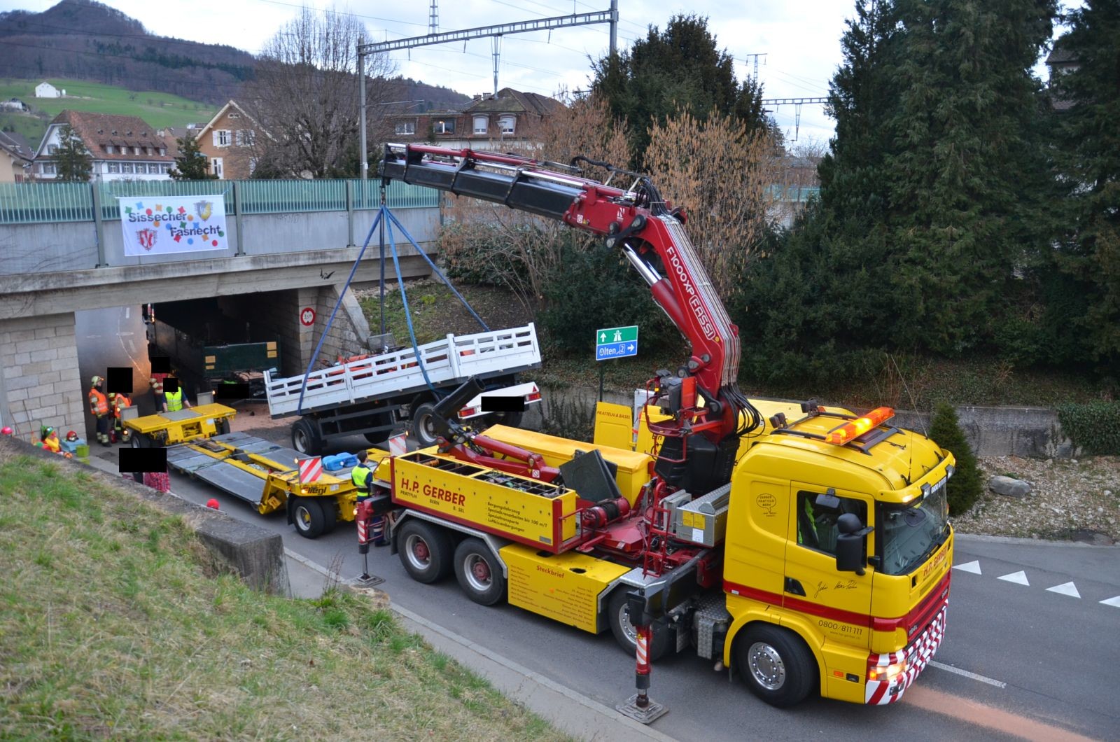 Kran Kollidiert Mit Bahnunterführung In Sissach Niemand Verletzt Tageswoche 5371