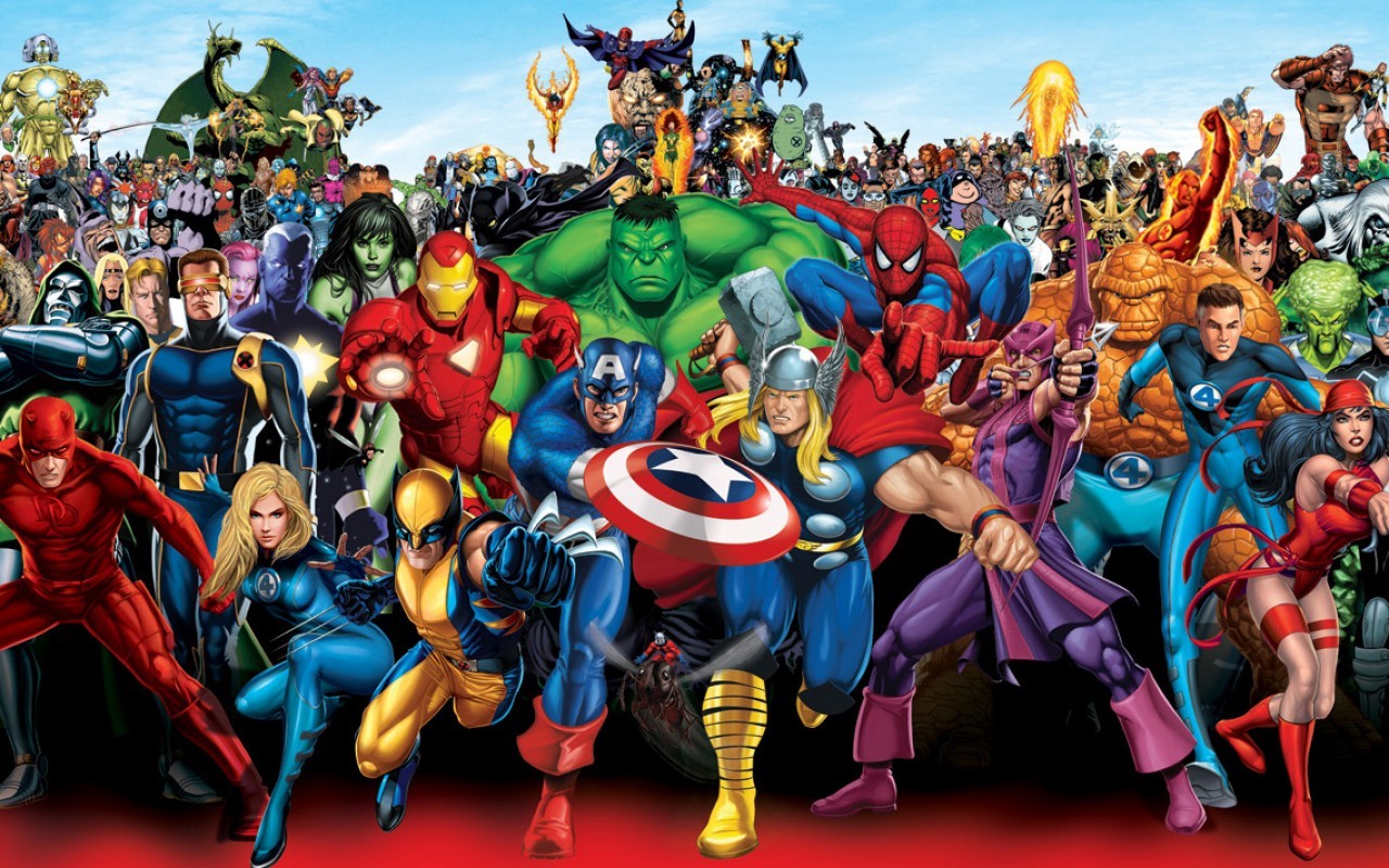Bildern superhelden liste mit Marvel Superhelden