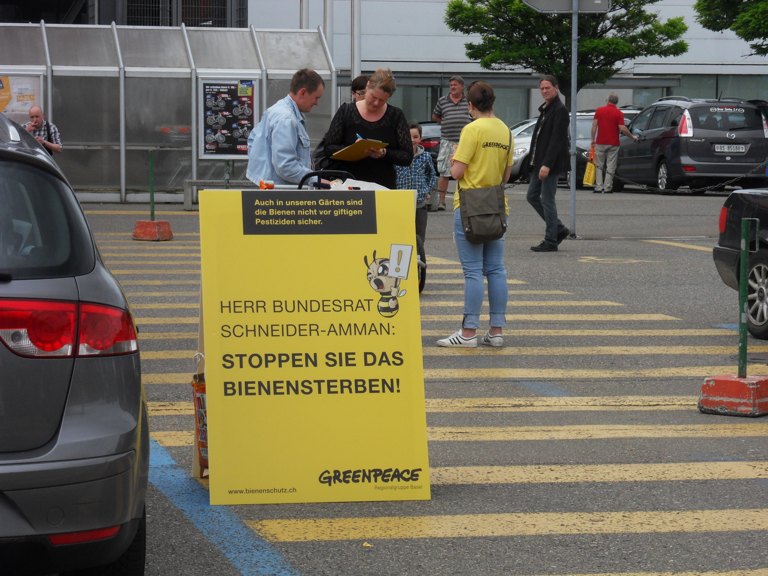 Greenpeace-Aktion im M-Parc.