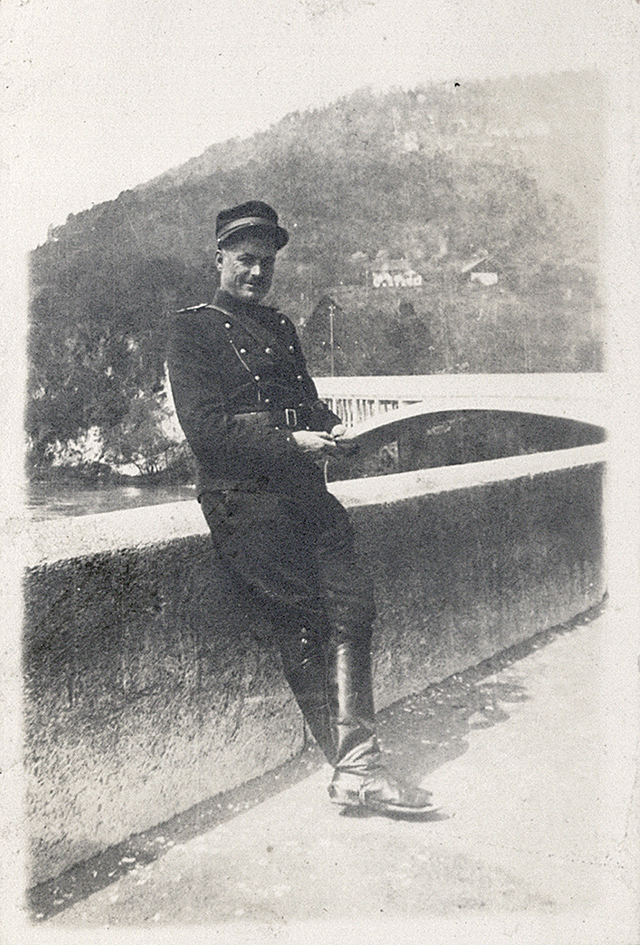 Hauptmann Victor Haller, ein Chronist des Krieges.