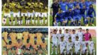 epa03979888 Combo picture that show the team photos of the teams of the C group of the 2014 FIFA World Cup Brazil: Colombia (