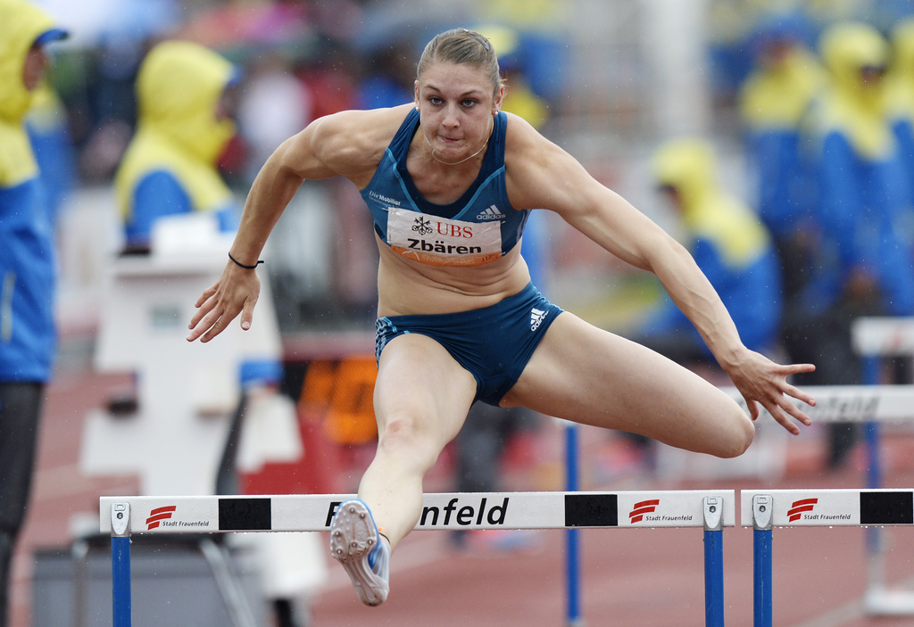 Zweites heisses Eisen über die 100 Meter Hürden: Noemi Zbären.