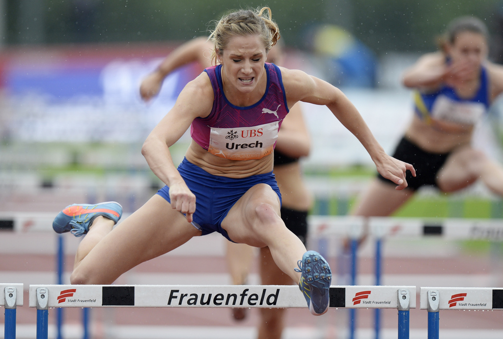 Comeback nach langer Verletzungszeit: Lisa Urech über den 100 Meter Hürden.