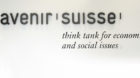 Logo von Avenir Suisse, think tank for economic and social issues, aufgenommen in Zuerich am 04. Juli 2014. (KEYSTONE/Walter 