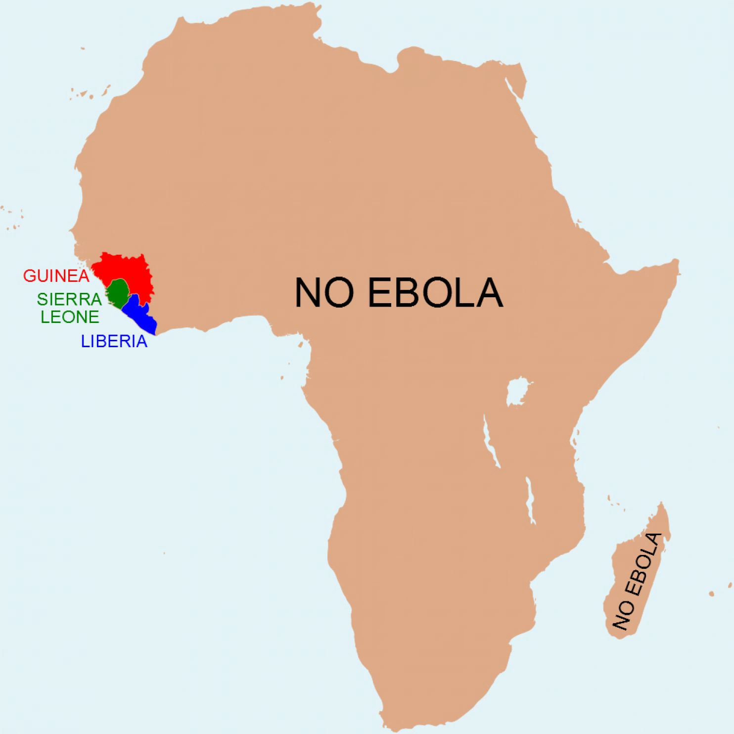 In Afrika grassiert die Ebola-Seuche.