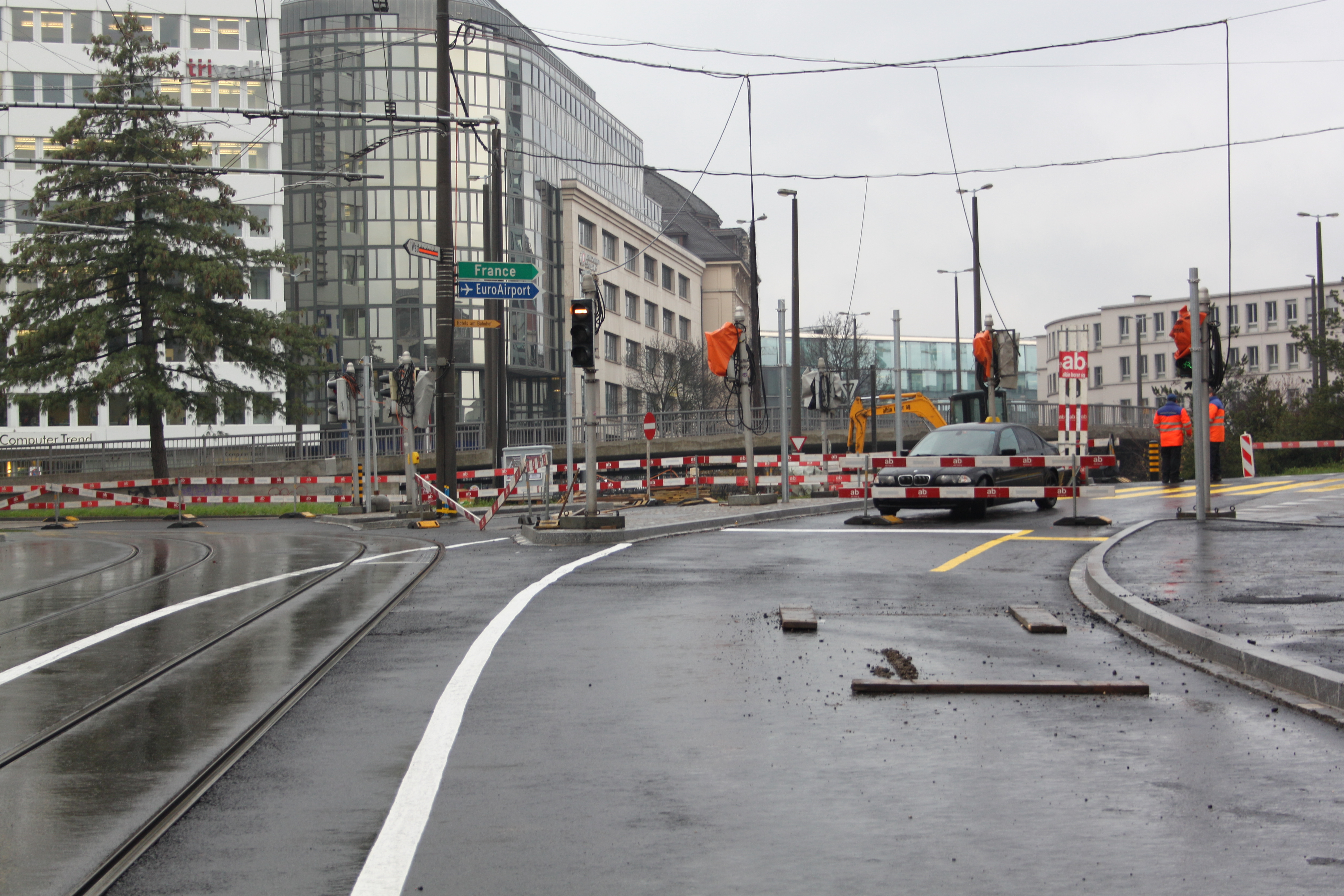 An der Elisabethenstrasse ist die Durchfahrt bald wieder in beiden Richtungen frei.
