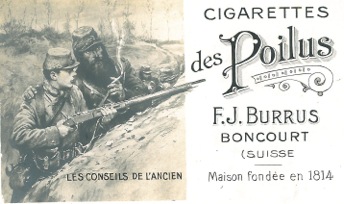 Zigaretten für den Schützengraben: Im Weltkrieg stieg der Tabakkonsum massiv.