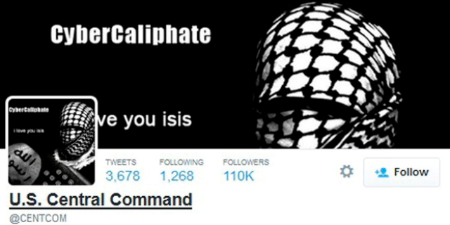 Eine Terrororganisation hackte ein Twitterkonto der US-Armee und versah es mit dem Untertitel «we love you isis»