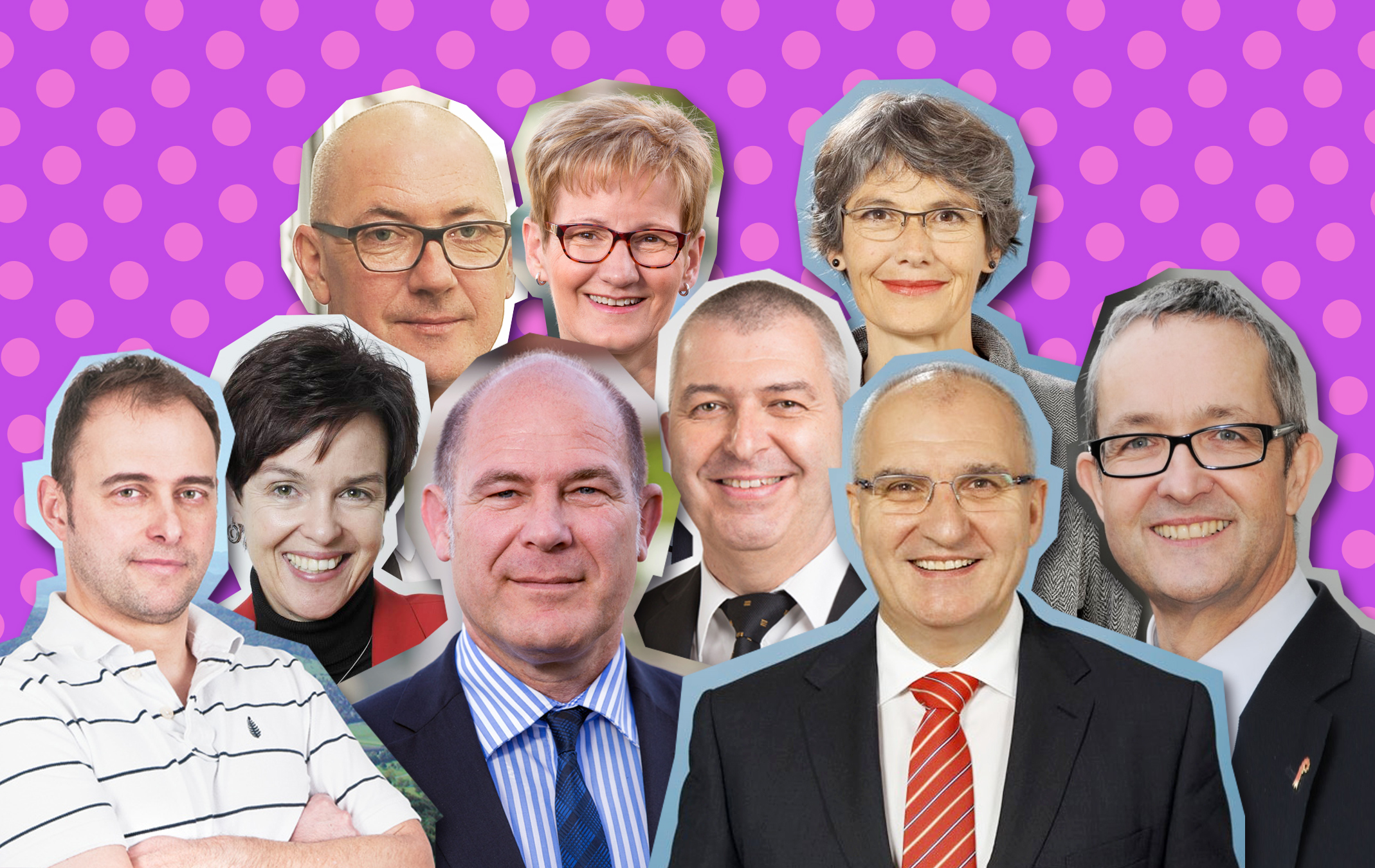 Neun Kandidaten, fünf Regierungssitze, vier Bisherige: Das Rennen um den Einzug in die Baselbieter Kantonsregierung.