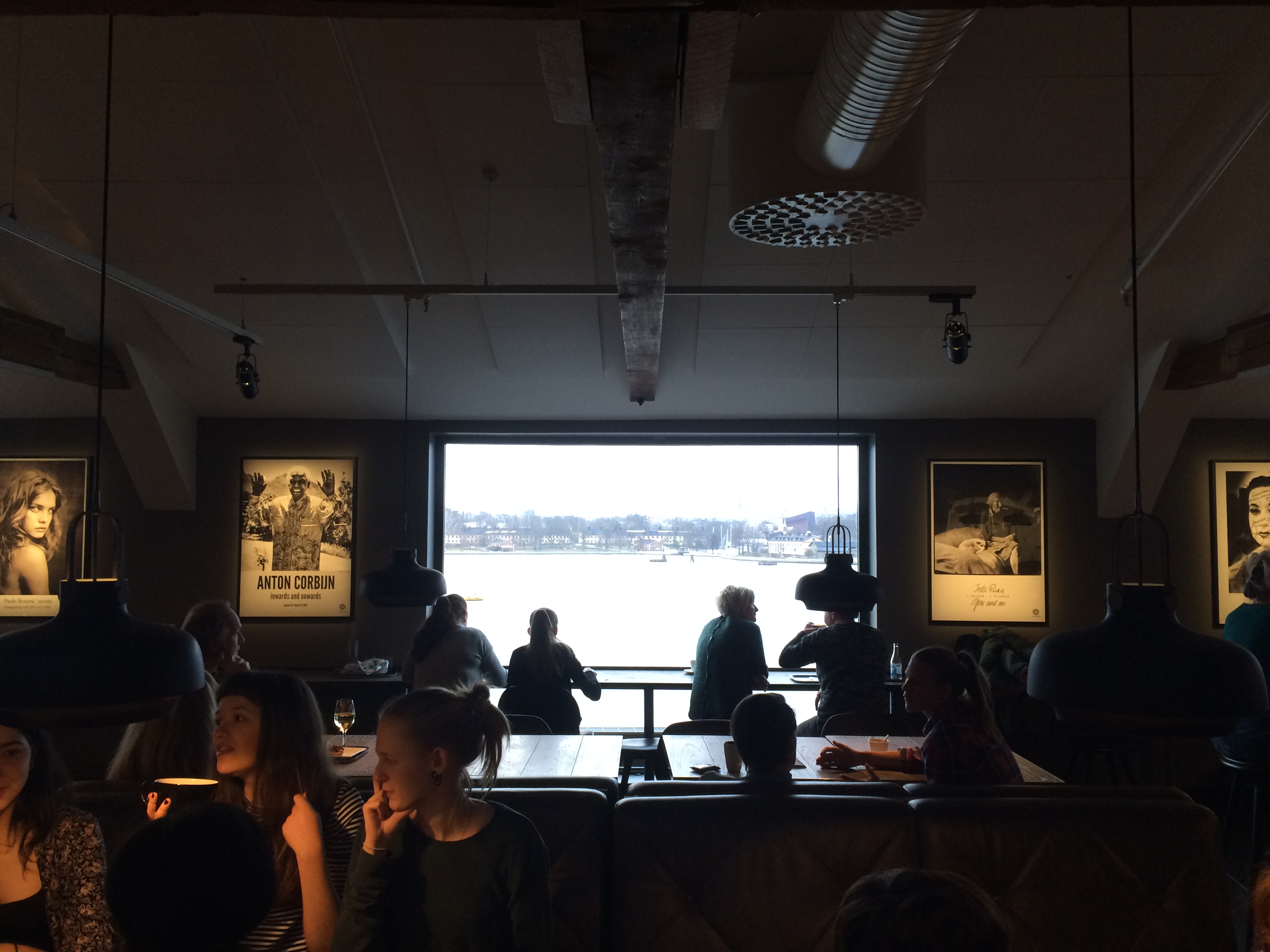 Ausblick aus dem Fotografiemuseum Richtung Insel Skeppsholmen, auf der das «Moderna Museet» steht.