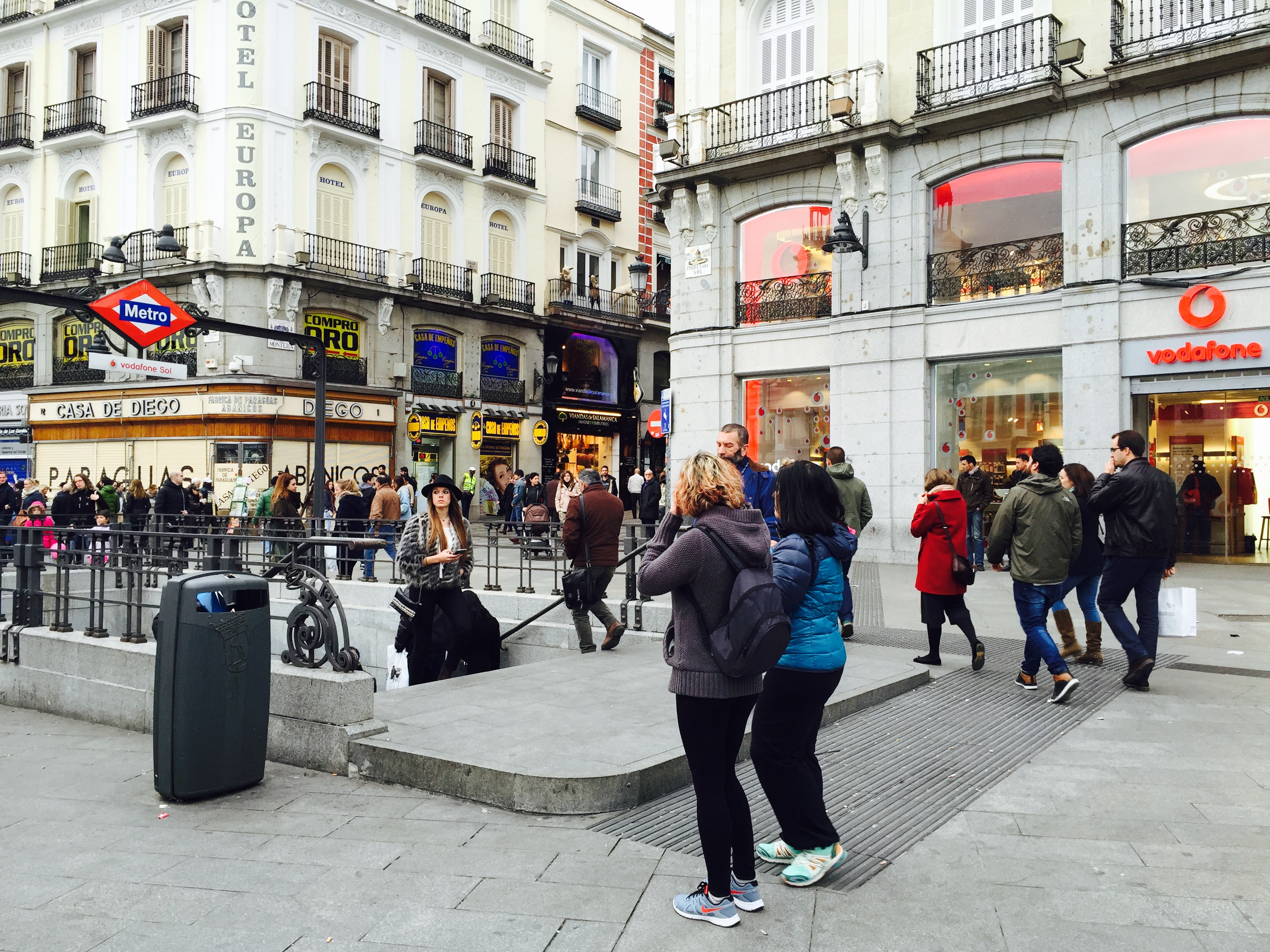 Die Puerta del Sol war einmal – heute heisst das Vodafone Sol.