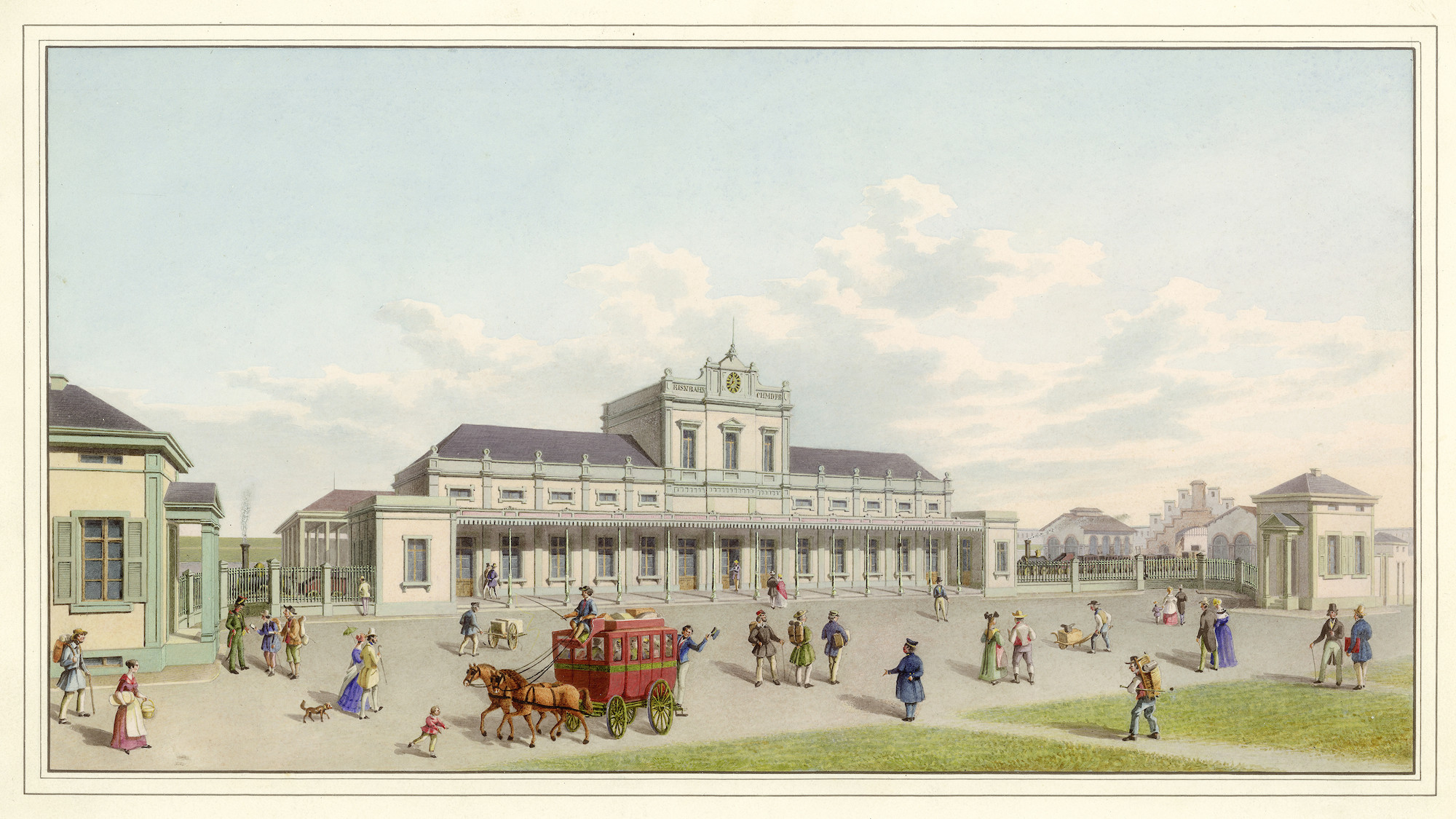 So sah der erste Bahnhof der Schweiz aus TagesWoche