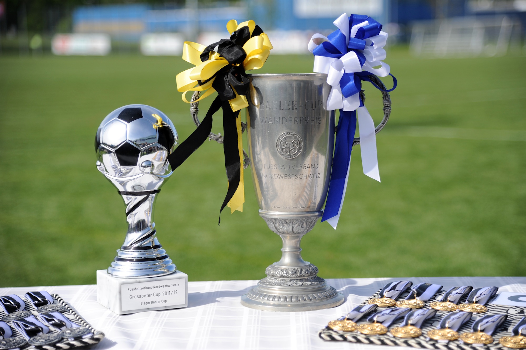 Die grosse Tophäe geht an den Sieger: Der Basler Cup (aufgenommen am Finaltag 2012).