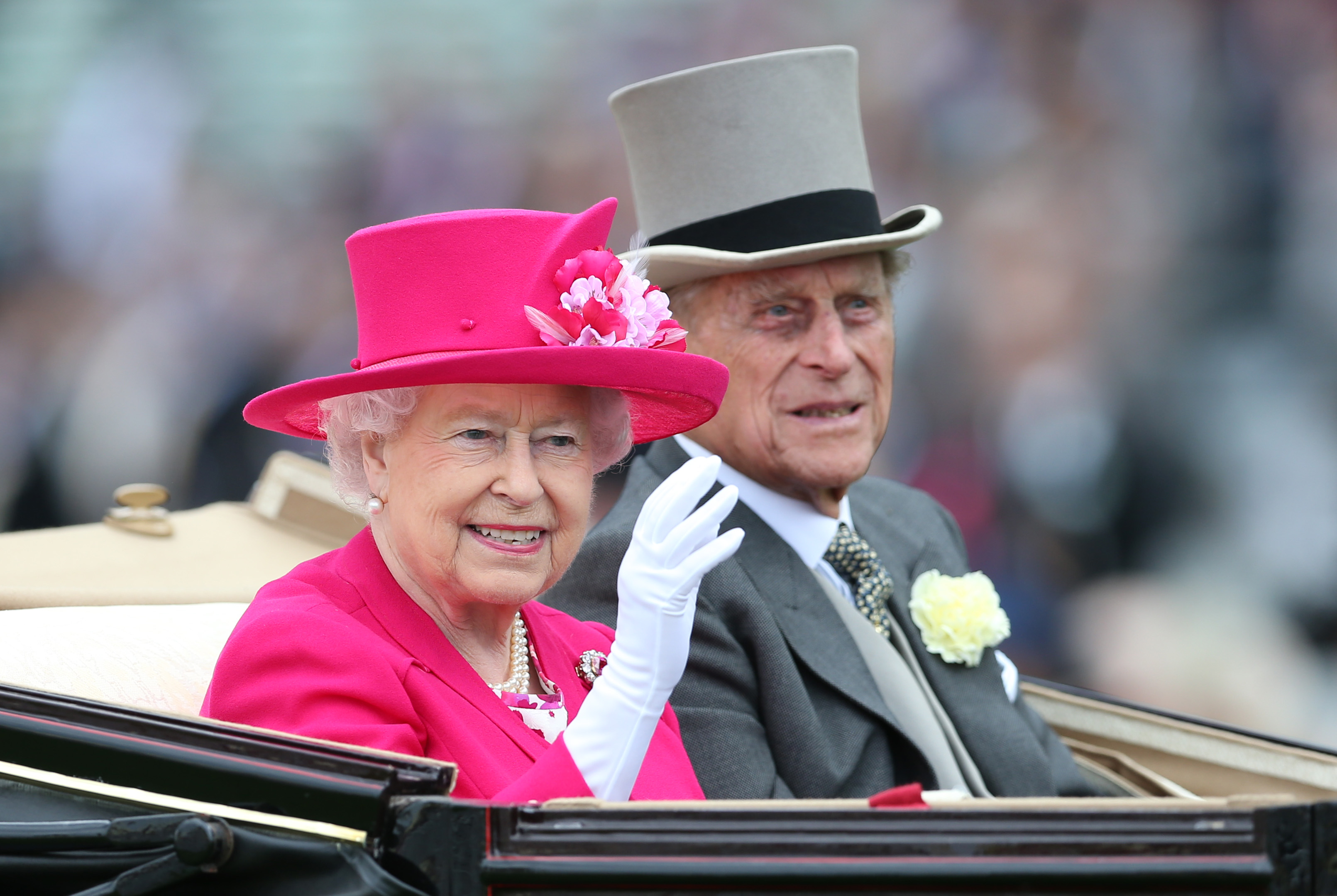 Horse Racing - Royal Ascot - Ascot Racecourse - 16/6/15 Britain's Queen Elizabeth and her husband Prince Philip arrive at Ascot Action Images via Reuters / Matthew Childs Livepic