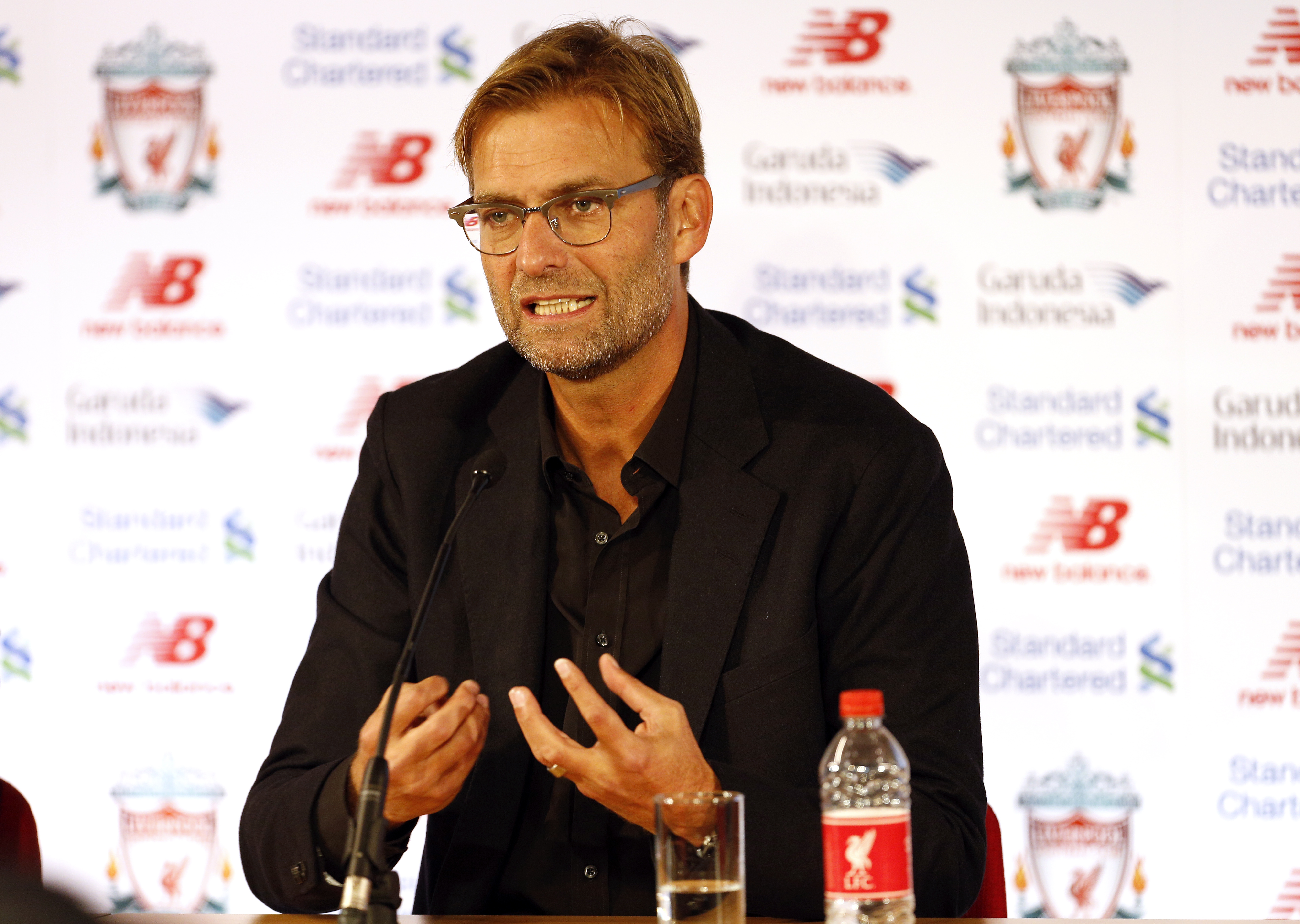 Football - Liverpool - Jurgen Klopp Press Conference - Anfield - 9/10/15 New Liverpool manager Jurgen Klopp during the press conference Action Images via Reuters / Craig Brough Livepic EDITORIAL USE ONLY.