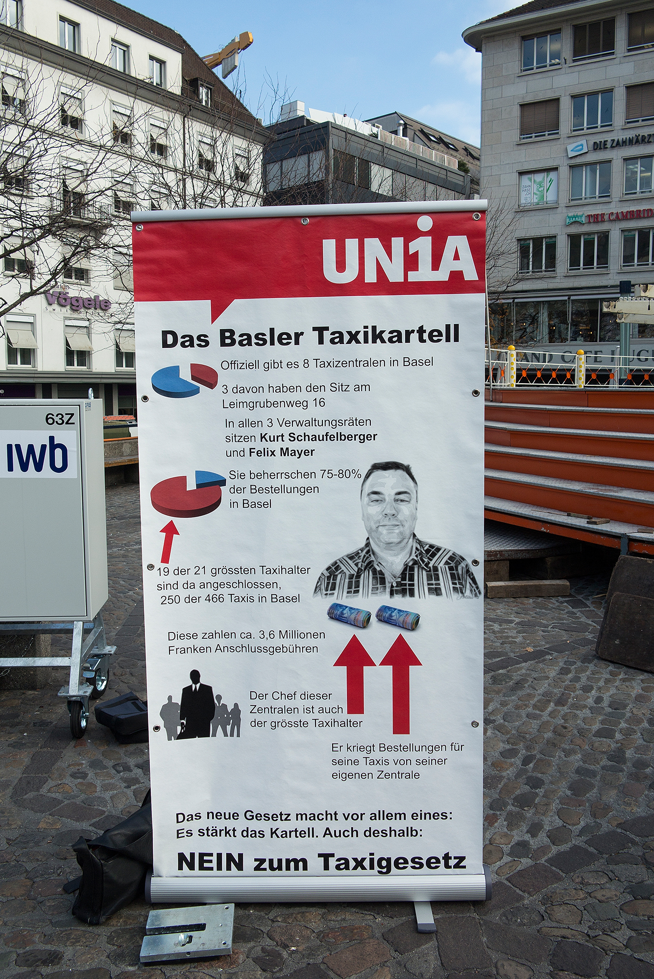 Abstimmungskampf per «Enthüllung»: Die Unia will ein Basler «Taxikartell» aufgedeckt haben.