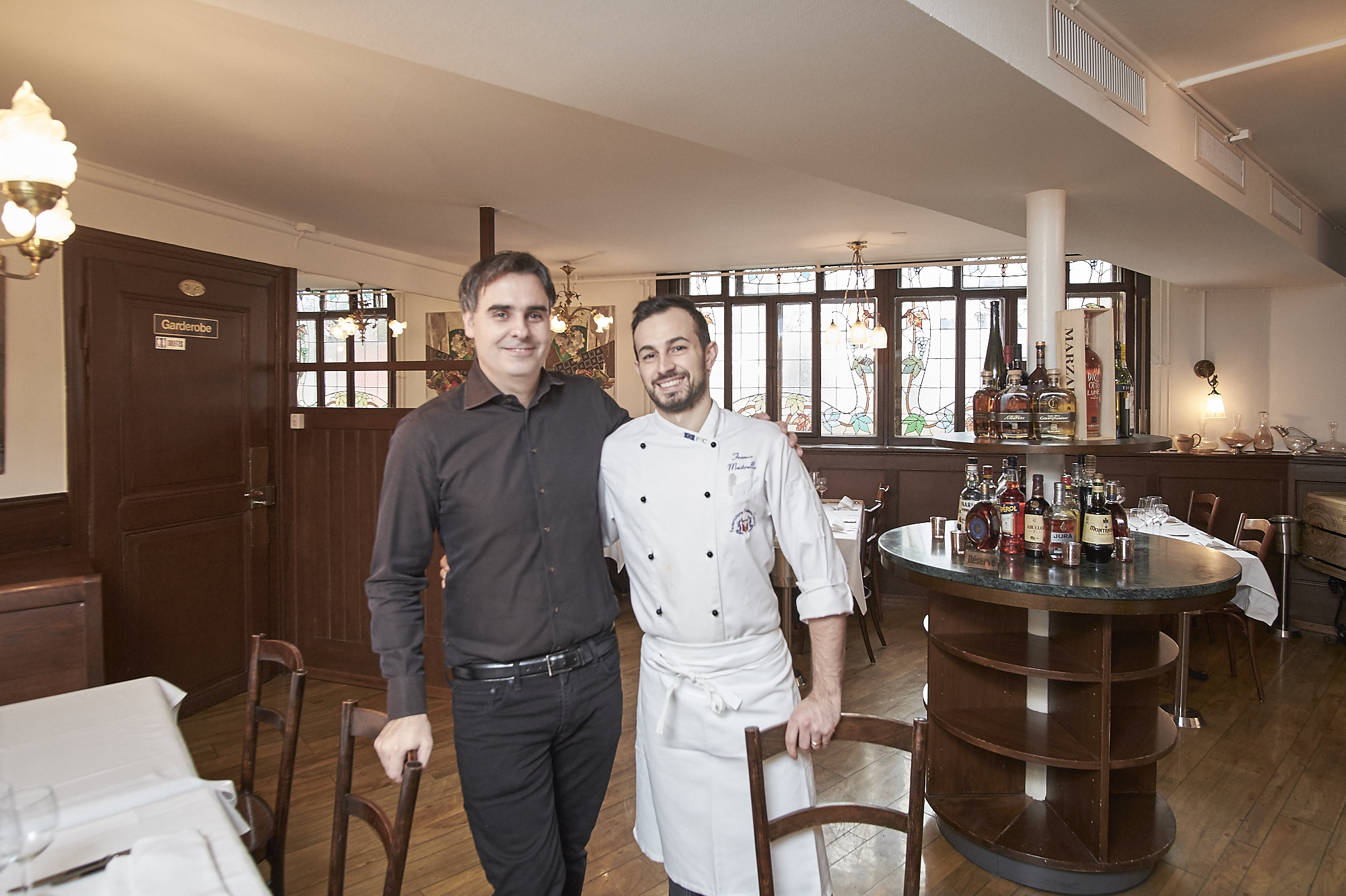 Restaurant Apulia in den Räumen des Charon: Gastgeber Stefano Giovannini (links) und Küchenchef Franco Mastrullo.