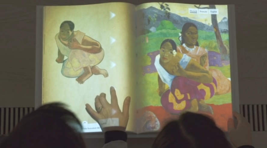 Die Fondation Beyeler setzte während der Paul Gauguin-Ausstellung auf interaktive Bücher.