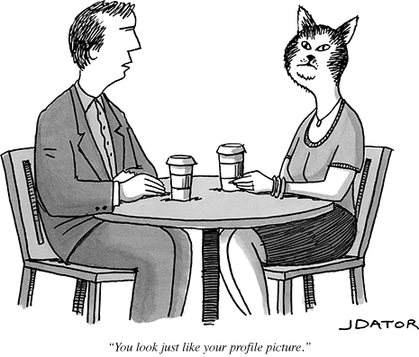 Cartoon, wie sie munter gestreut im «The New Yorker» auftauchen: Lustig? Naja.
