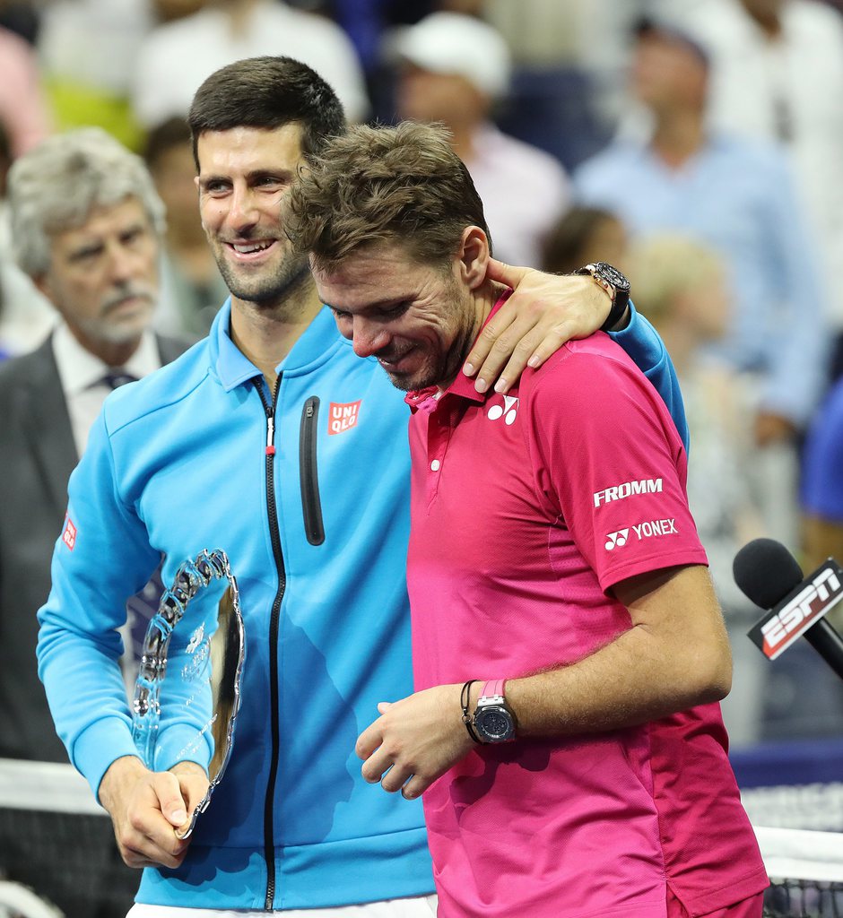 Novak Djokovic muss sich vom Schweizer geschlagen geben: «Das Endspiel war schon weit mehr, als ich zu hoffen gewagt hatte.»