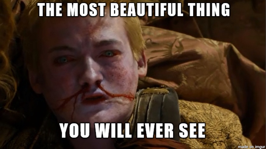 Ahhhhh: Joffrey Baratheon in seinen letzten Lebenssekunden.