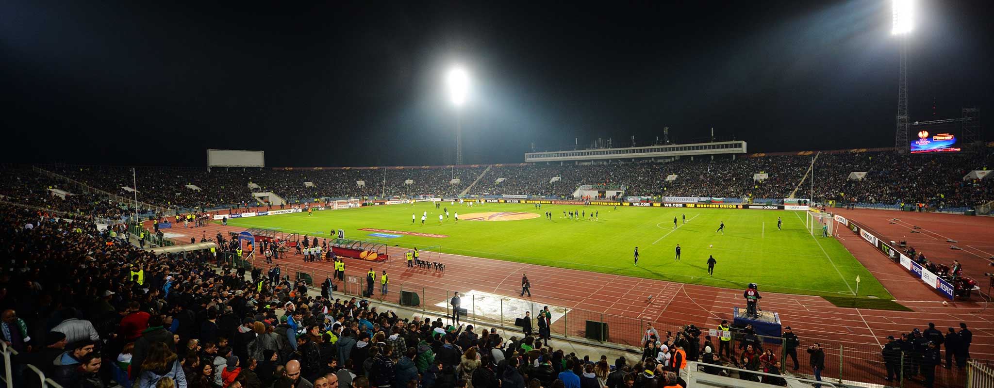 Das Nationalstadion Vasil Levski in Sofia: 275 Kilometer Luftlinie und vier Autostunden entfernt von Razgrad empfängt Ludogorets den FC Basel am Mittwoch zum dritten Mal nach 2013 und 2014.