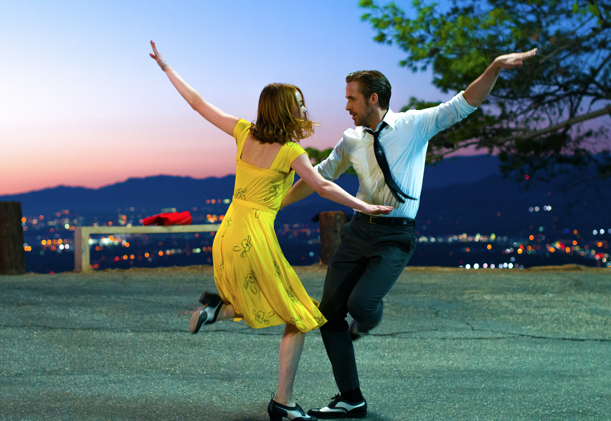 Tanzen sich gemeinsam durch alle Hochs und Tiefs: Emma Stone und Ryan Gosling in «La La Land».