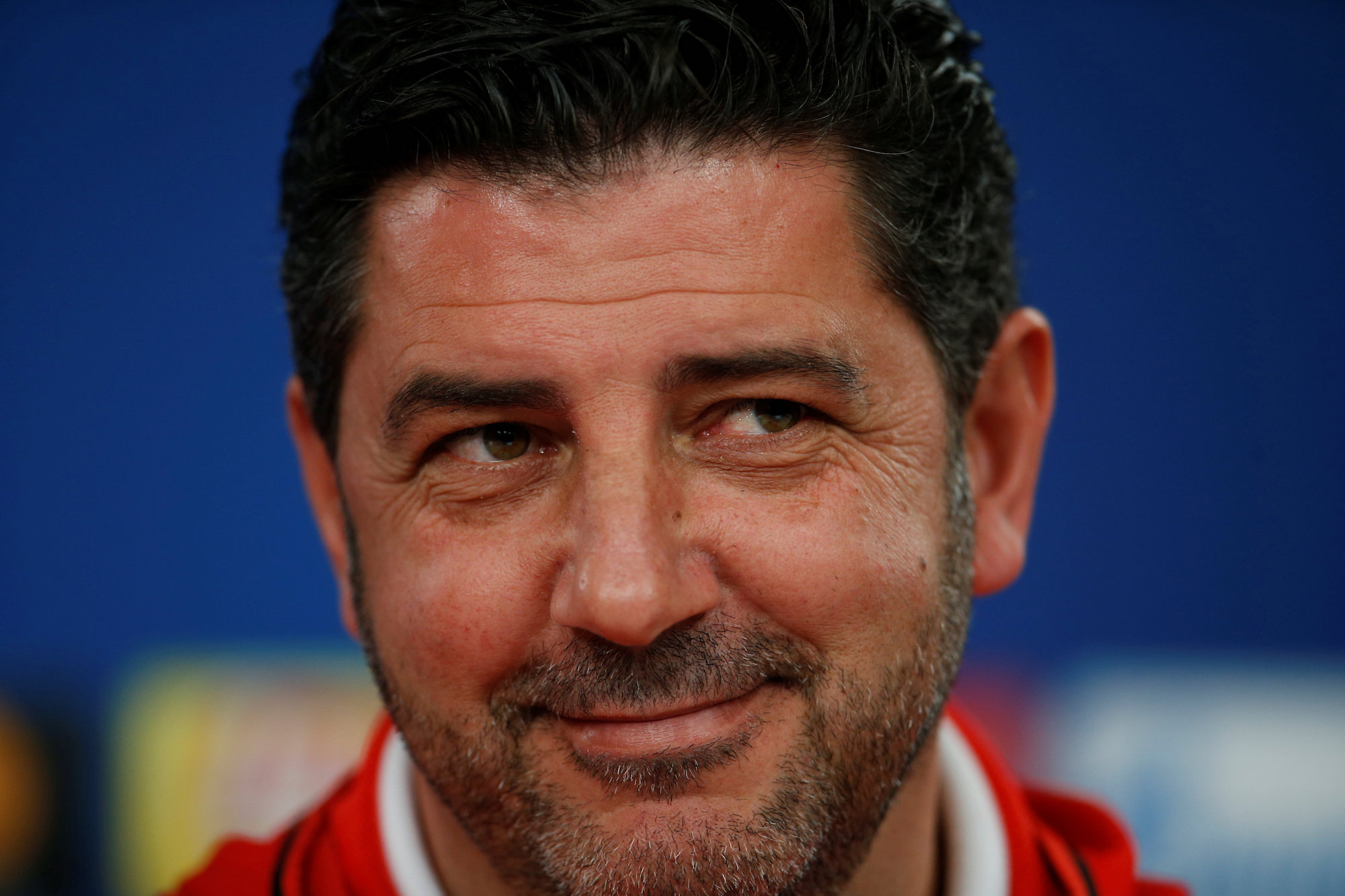 Football Soccer - Benfica news conference - UEFA Champions League - Lisbon, Portugal - 13/02/17. Benfica's coach Rui Vitoria attends a news conference. REUTERS/Rafael Marchante
