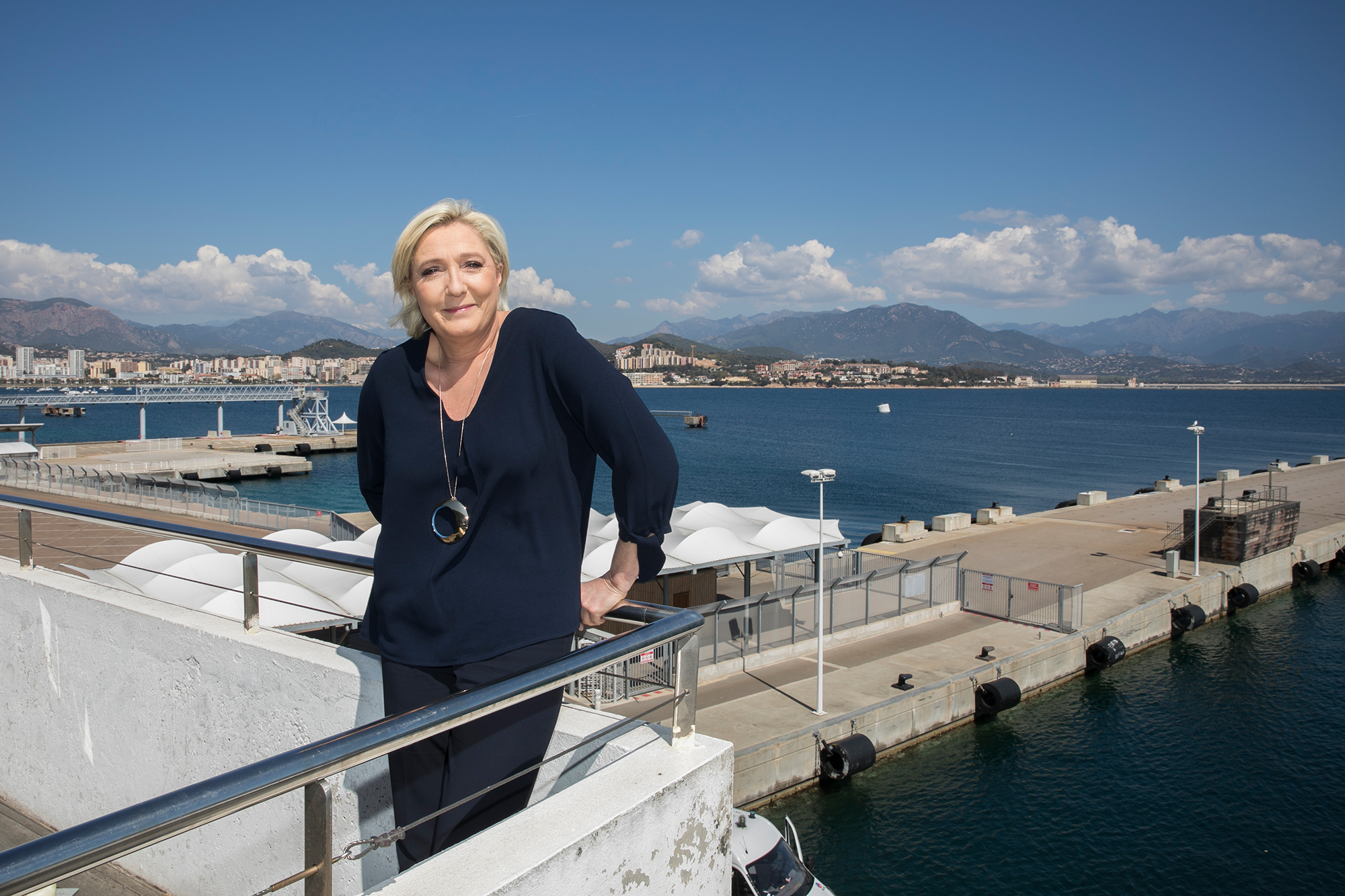 Le Pen, die Kandidatin der Eigenartigkeit? Viele Korsen kaufen ihr das ab.