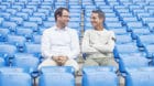 Zwei wie Pech und Schwefel: Georg Heitz (links) und Bernhard Heusler im St.-Jakob-Park, wenige Tage vor ihrem Abschied beim F