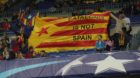 Soccer Football - Champions League - FC Barcelona vs Olympiacos - Camp Nou, Barcelona, Spain - October 18, 2017   Fans in the