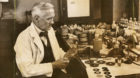 UNITED KINGDOM - JUNE 02:  Professor Fleming working in his laboratory, 1943. A photograph of Professor Alexander Fleming [18