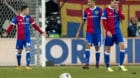 13.02.2018; Basel; Fussball Champions League - FC Basel - Manchester City;
Enttaeuschung beim, vlnr, Taulant Xhaka, Leo Lacro