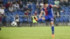 18.04.2018; Basel; Fussball Super League - FC Basel - Grasshopper Club Zuerich; Mohamed Elyounoussi (Basel) schiesst das Tor 