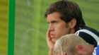 25. Aug. 2012; Zuerich; Fussball U21 - FC Zuerich - FC Basel; Benjamin Huggel  auf der FCB Trainerbank (Andreas Meier/freshfo