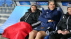 14.Feb.2013; Basel; Fussball Europa League - FC Basel - FC Dnipro Dnipropetrovsk ; Trainer Murat Yakin und Marco Walker (Base