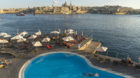 Pool, Hotel Fortina, Stadtansicht von Valletta, Malta Pool, Hotel Fortina, City view of Valletta, Malta PUBLICATIONxINxGERxSU