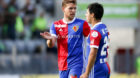 10.07.2018; Biel; Fussball Uhrencup - FC Basel - Wolverhampton Wanderers; 
Fabian Frei und Blas Riveros (Basel) 
 (Marc Schum