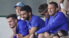 30.06.2018; Geretsried; FUSSBALL - Trainingslager FC Basel - TSV 1860 Muenchen - FC Basel; 
Taulant Xhaka (Basel) Eray Cuemar